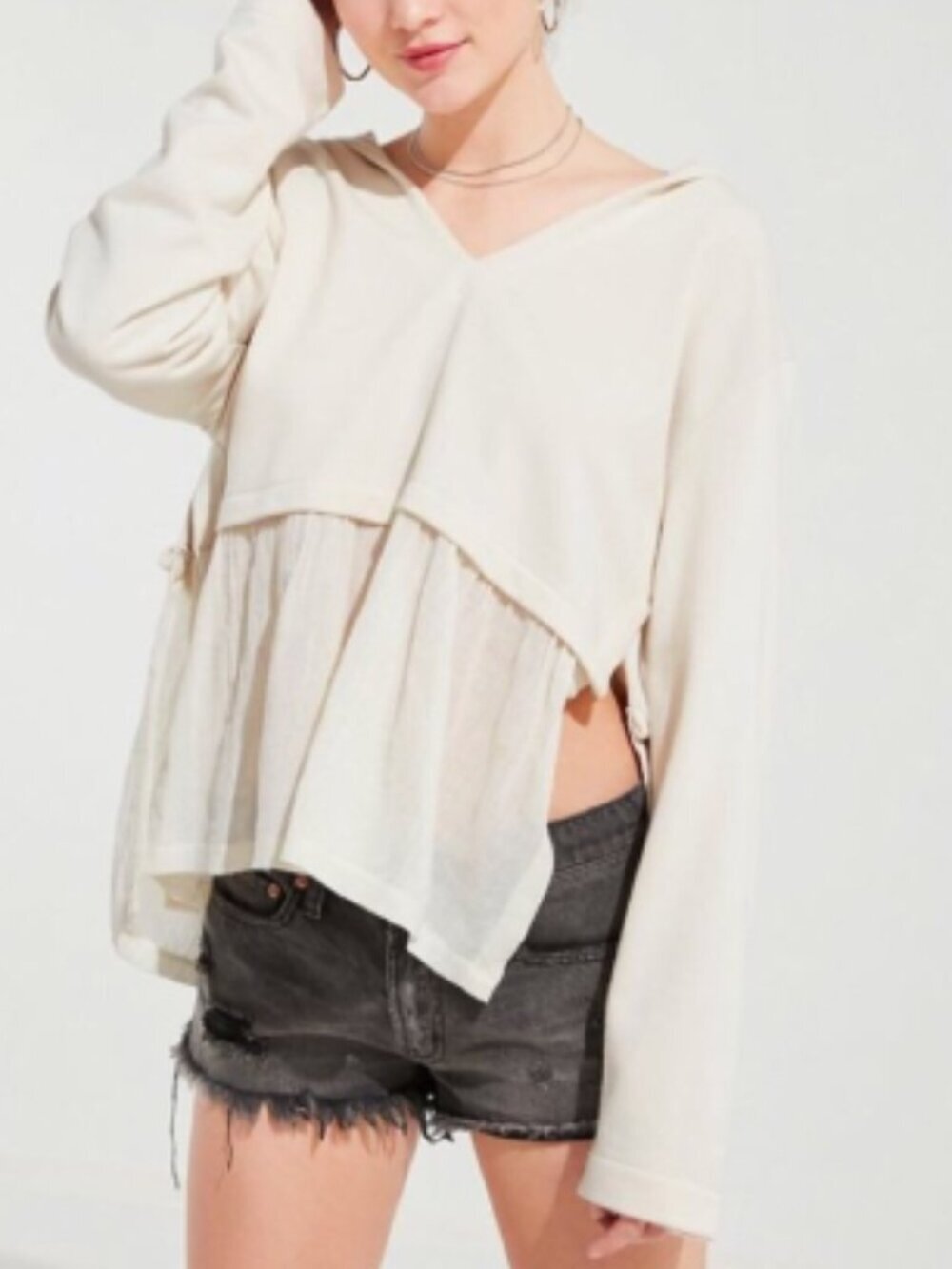 UO Cameron Peplum Tunic Top